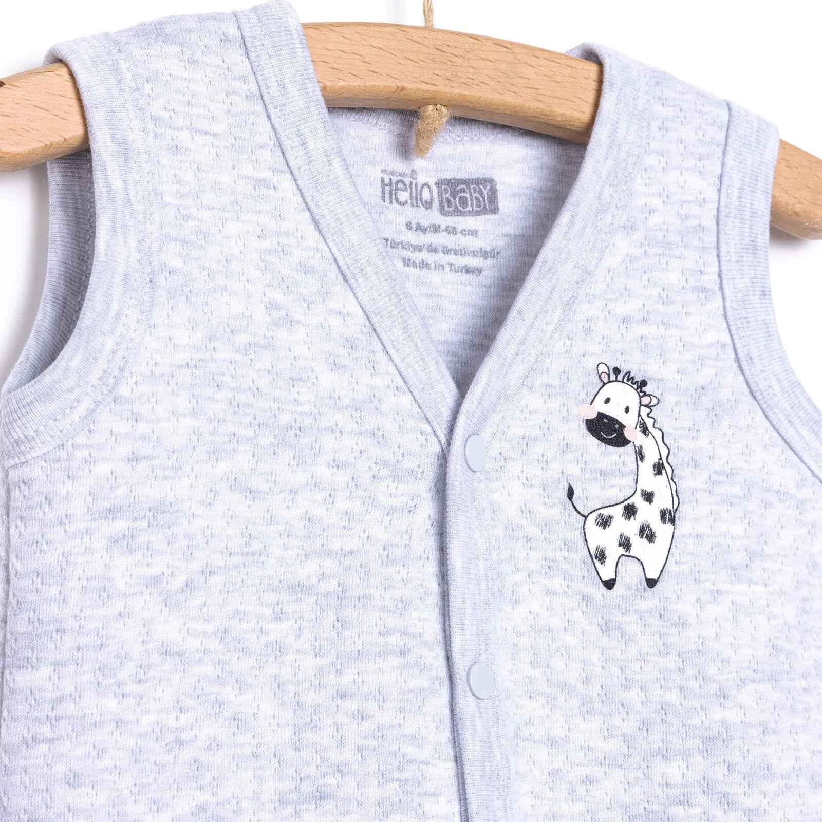 HelloBaby Unisex Classic Vest - Grey Melange