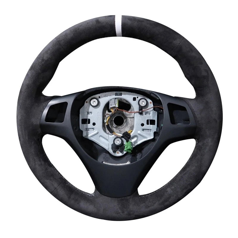 Car Steering Wheel Braid Cover Customized Anti-Slip Suede leather For BMW M Sport M3 E90 E91 E92 E93 E87 E81 E82 E88 X1 E84