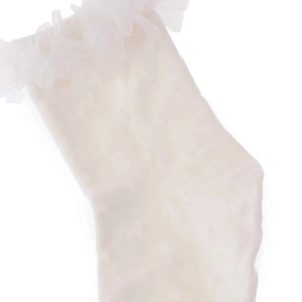 HelloBaby Girl Socks with Lace - White