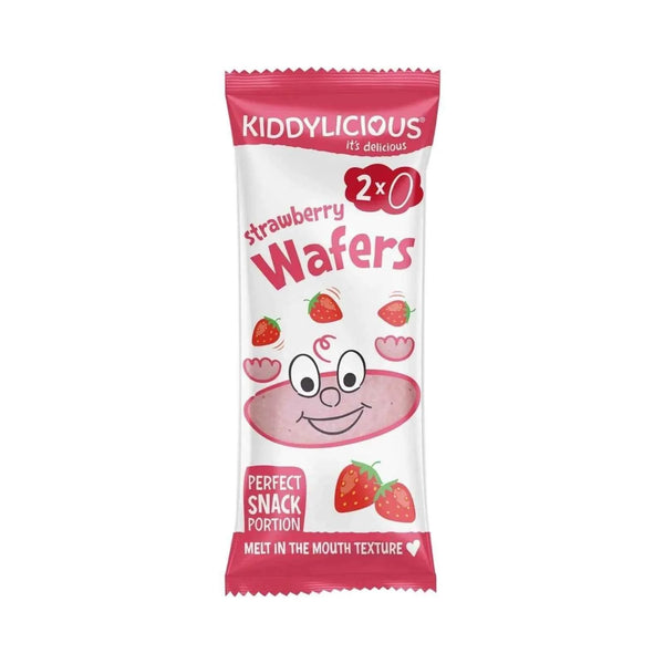 Kiddylicious Strawberry Maxi Wafers 6+ months 40g (10x4g)