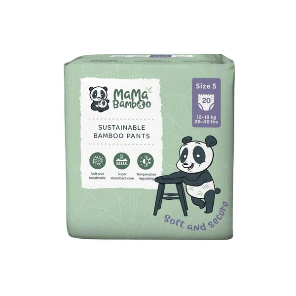 Mama Bamboo Eco Nappy Pants Size 5 - 20 nappies