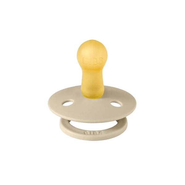 BIBS Colour Latex Soothers 0-6 months Pack of 2 - Vanilla & Blush