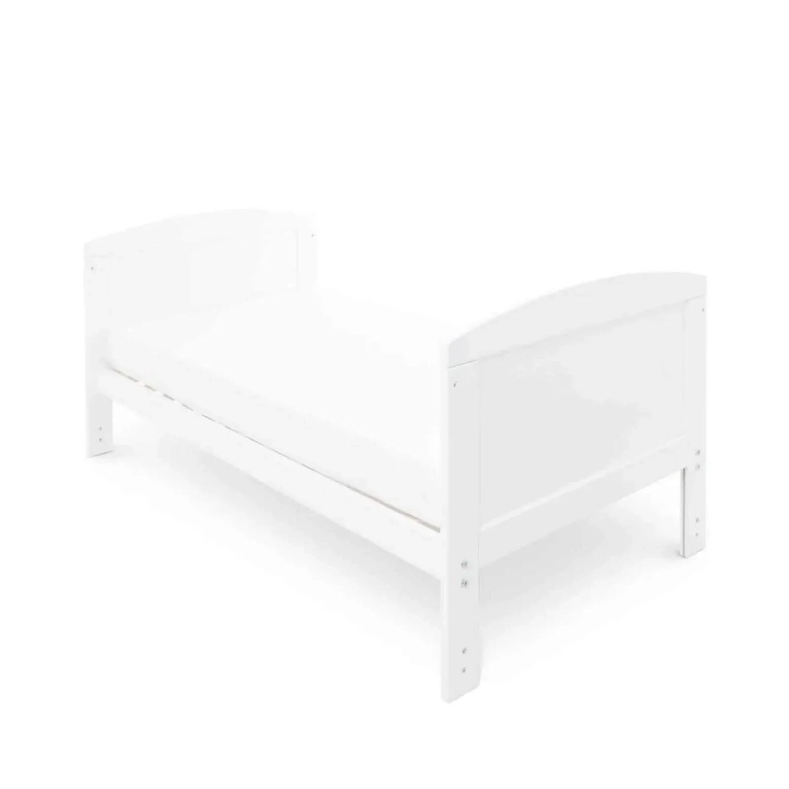 Ickle Bubba Coleby Classic Cot Bed & Under Drawer White - Fibre Mattress