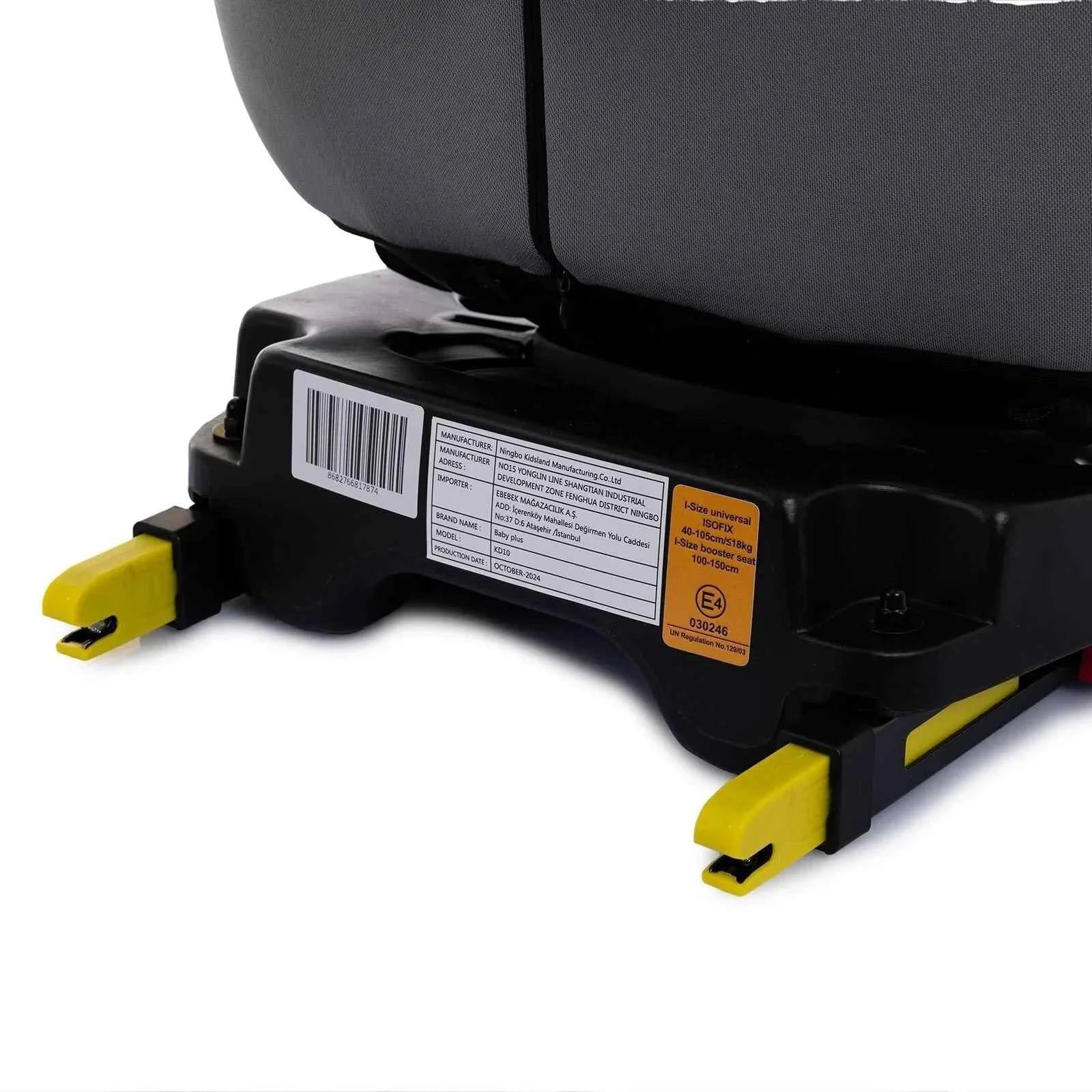 baby plus Pixi i-Size Group 0+/1/2/3 (Birth to 12 Years) Car Seat - Grey