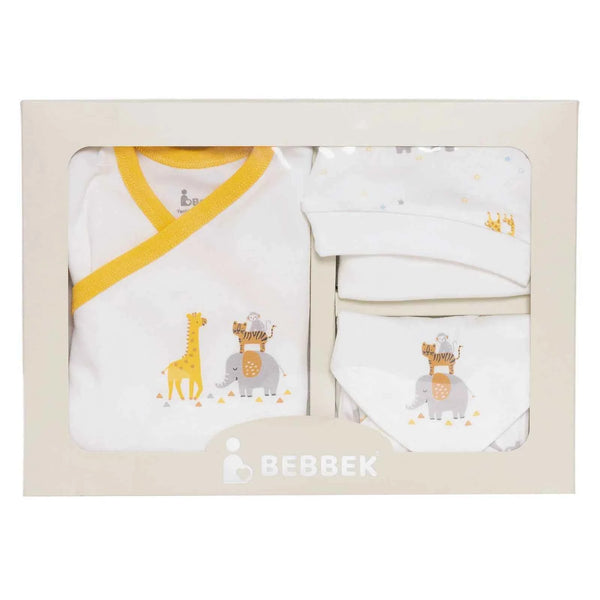 Bebbek Boy 5 Piece Newborn Gift Set - Ecru