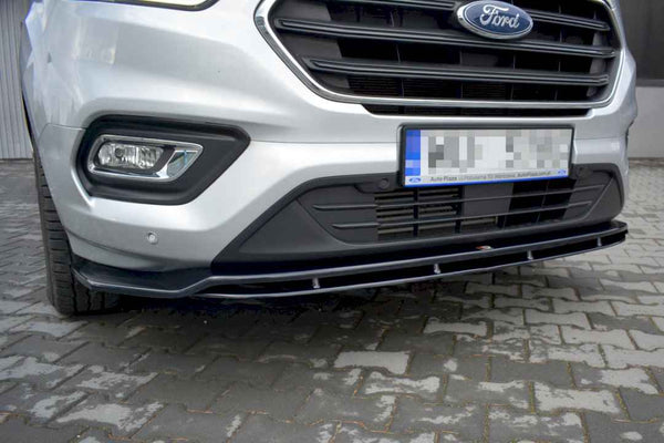 Maxton Design - FRONT SPLITTER FORD TRANSIT CUSTOM MK 1 FACELIFT (2018-2023)