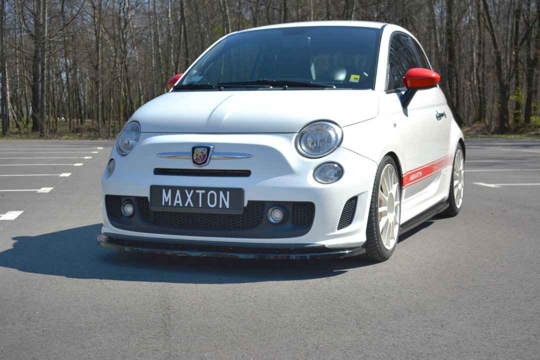 Maxton Design - FRONT SPLITTER V.2 FIAT 500 MK1 ABARTH (2008-2016)