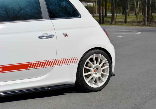 Maxton Design - REAR SIDE SPLITTERS FIAT 500 ABARTH MK1 (2008-2016)