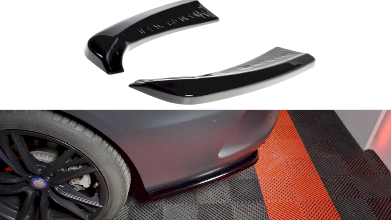 Maxton Design - REAR SIDE SPLITTERS MERCEDES C-CLASS W205 COUPE AMG-LINE (2015-2018)