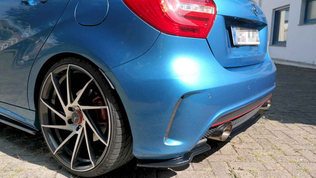 Maxton Design - REAR SIDE SPLITTERS MERCEDES A-CLASS W176 AMG-LINE PRE-FACELIFT (2013-2015)