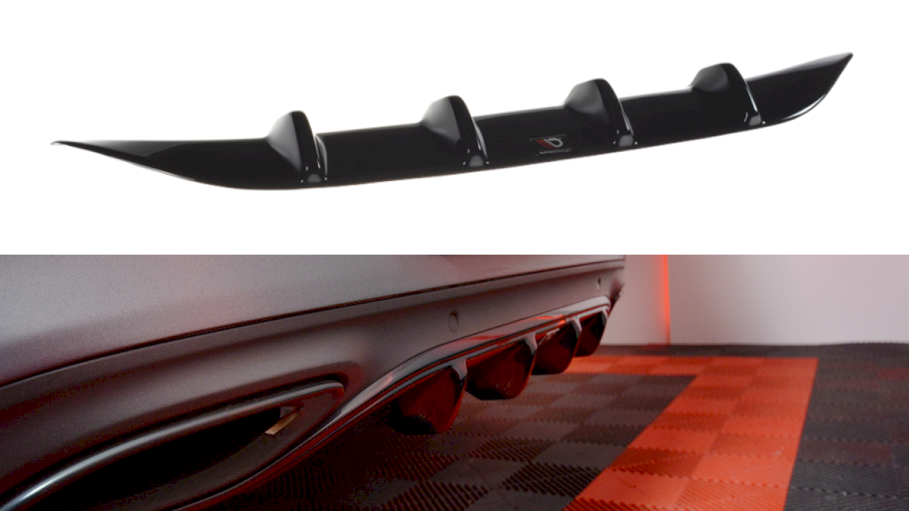 Maxton Design - REAR DIFFUSER MERCEDES C-CLASS W205 COUPE AMG-LINE (2015-2018)