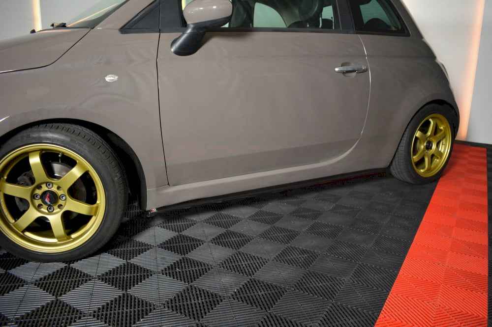 Maxton Design - SIDE SKIRTS SPLITTERS FIAT 500 PRE-FACELIFT (2007-2014)
