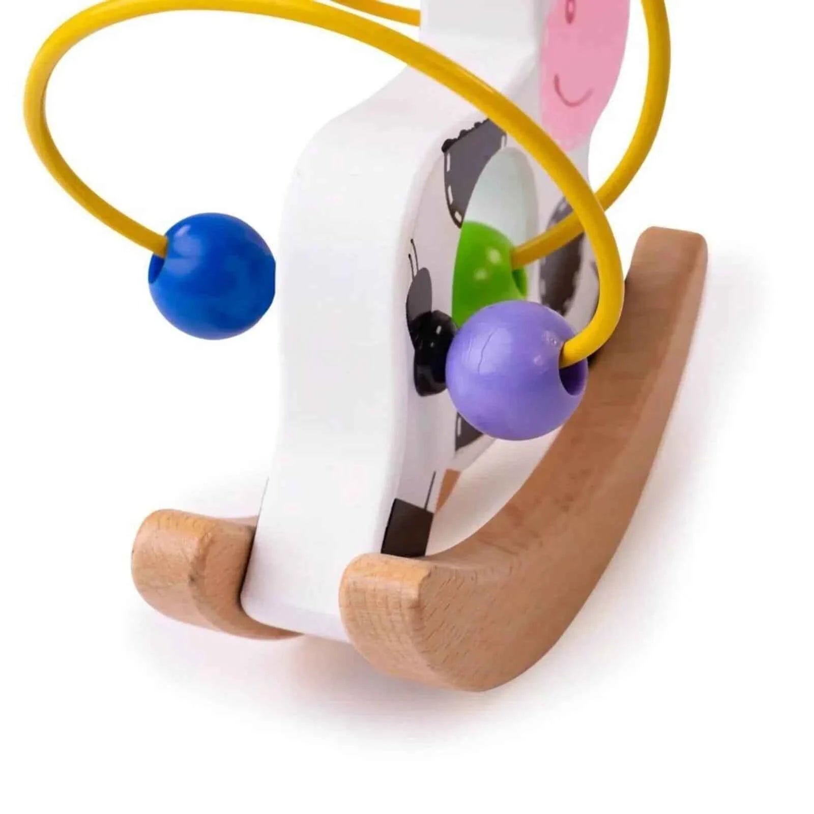Bigjigs Toys Rocking Bead Frame Cow