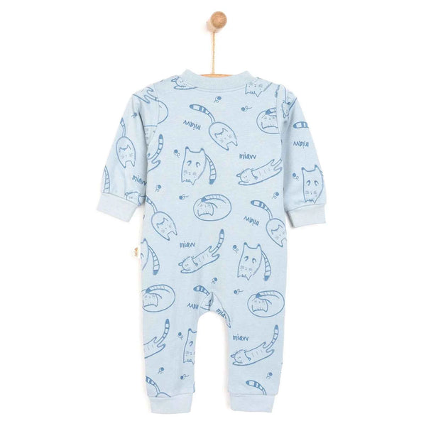 Bebetto Baby Boy Footless Jumpsuit - Indigo