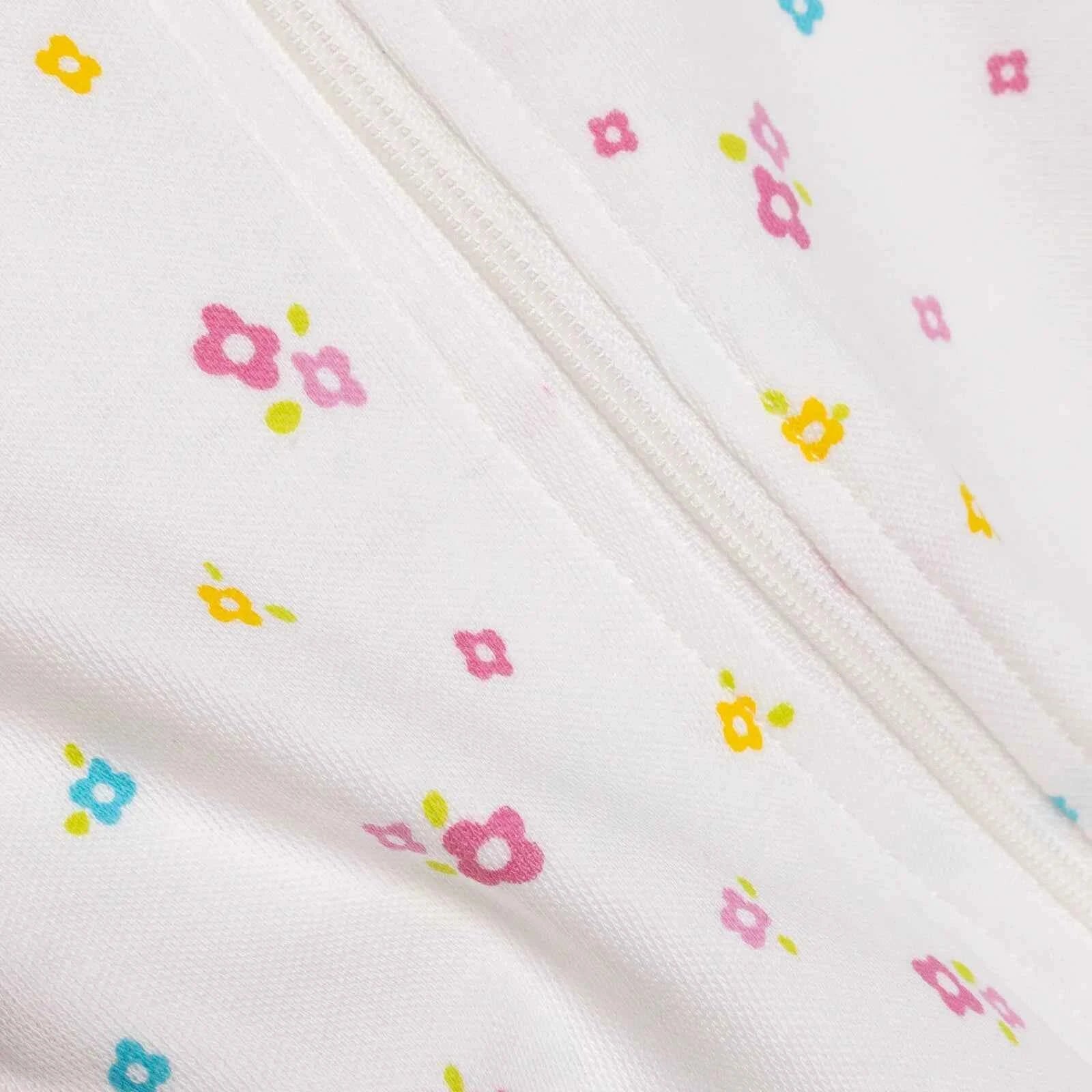 HelloBaby Newborn Girl Footed Jumpsuit - Ecru