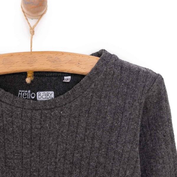 HelloBaby  Baby Boy Long Sleeve Pyjamas Set - Dark Grey