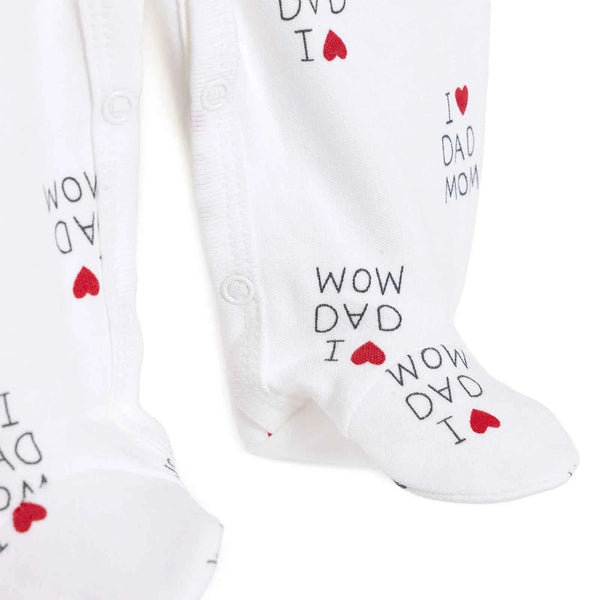 HelloBaby Newborn Baby Mom&Dad Jumpsuit- - Ecru