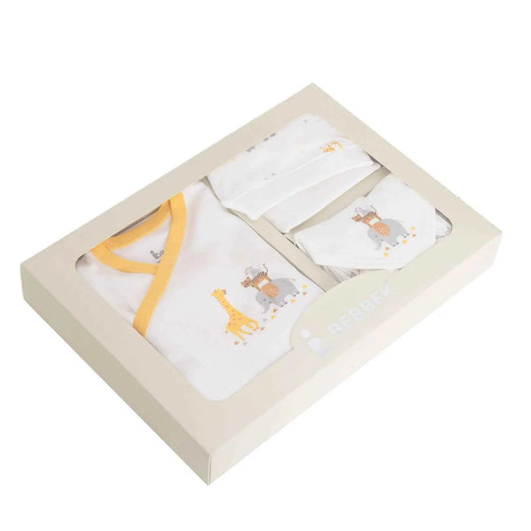 Bebbek Boy 5 Piece Newborn Gift Set - Ecru