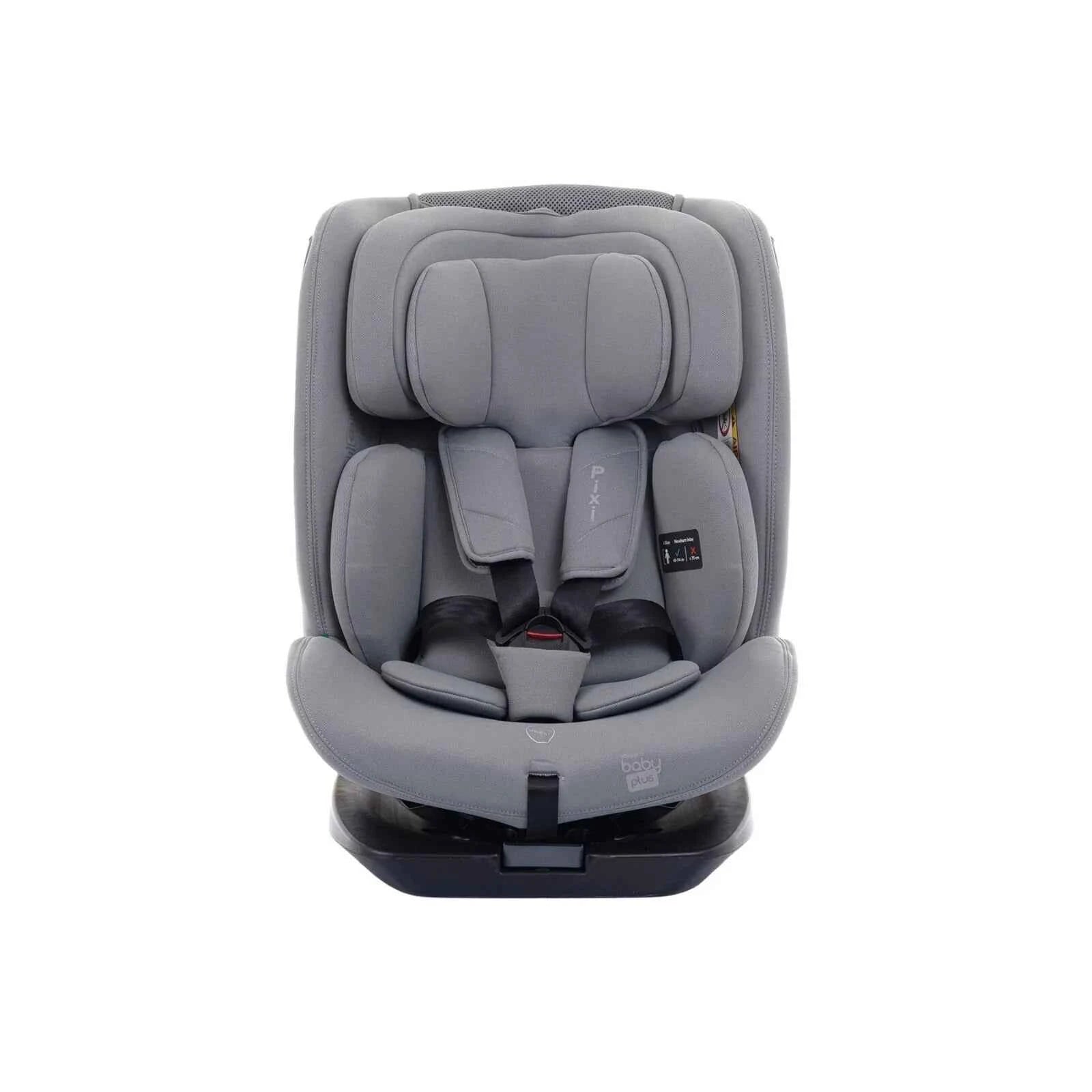 baby plus Pixi i-Size Group 0+/1/2/3 (Birth to 12 Years) Car Seat - Grey