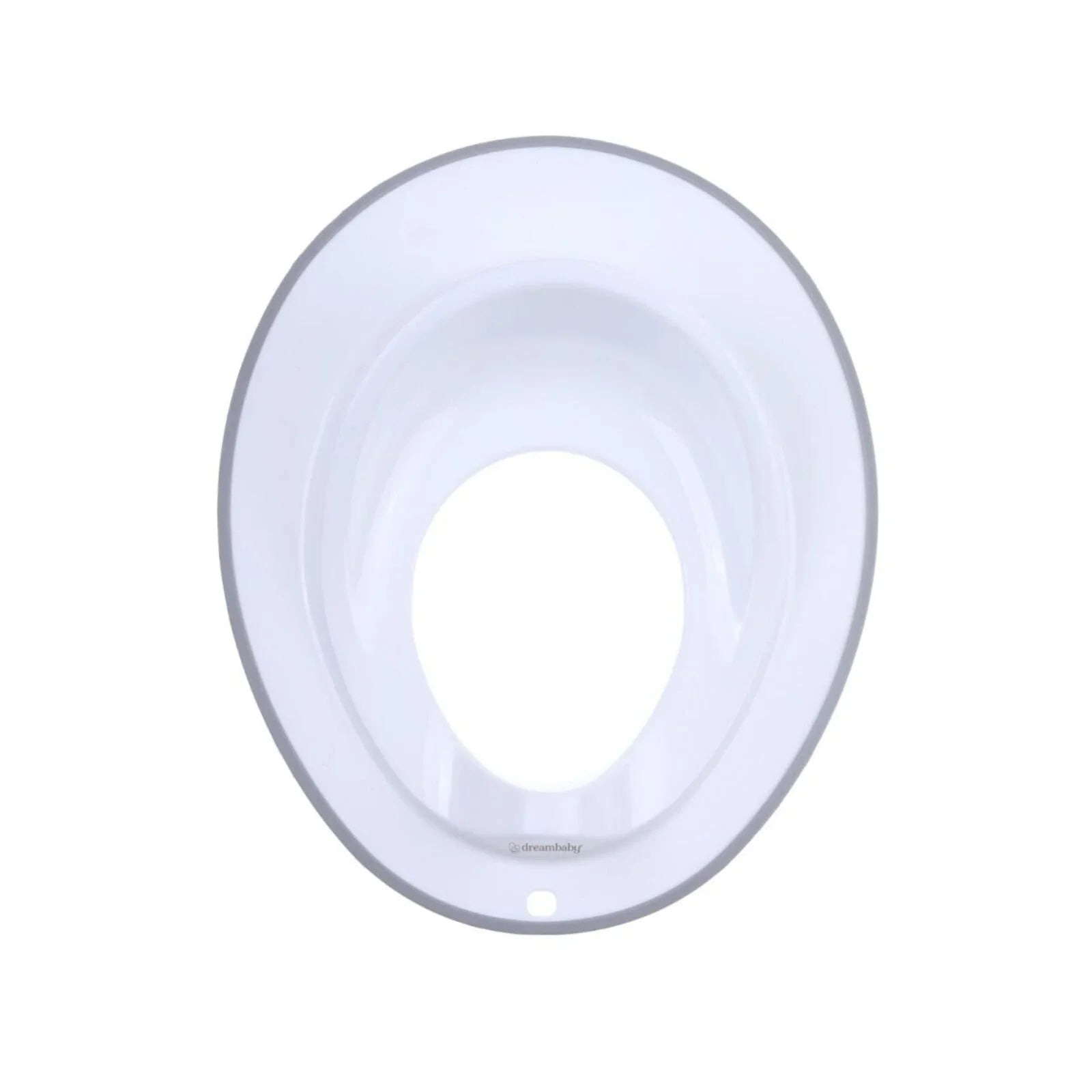 Dreambaby Toilet Topper with Grey Trim - White
