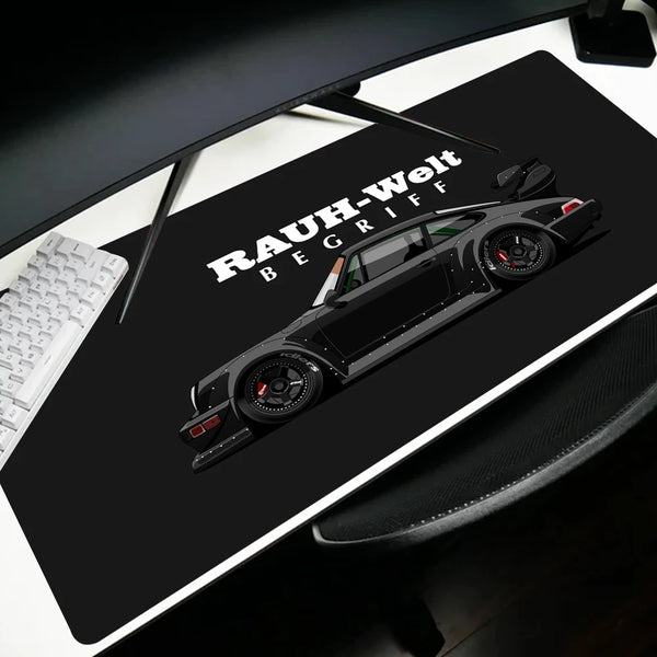 Japan sports car jdm RWB 911 964 933 XXL Mousepad Boy Pad Natural Rubber mousepad Desk Mat Anime Lock edge Mousepad