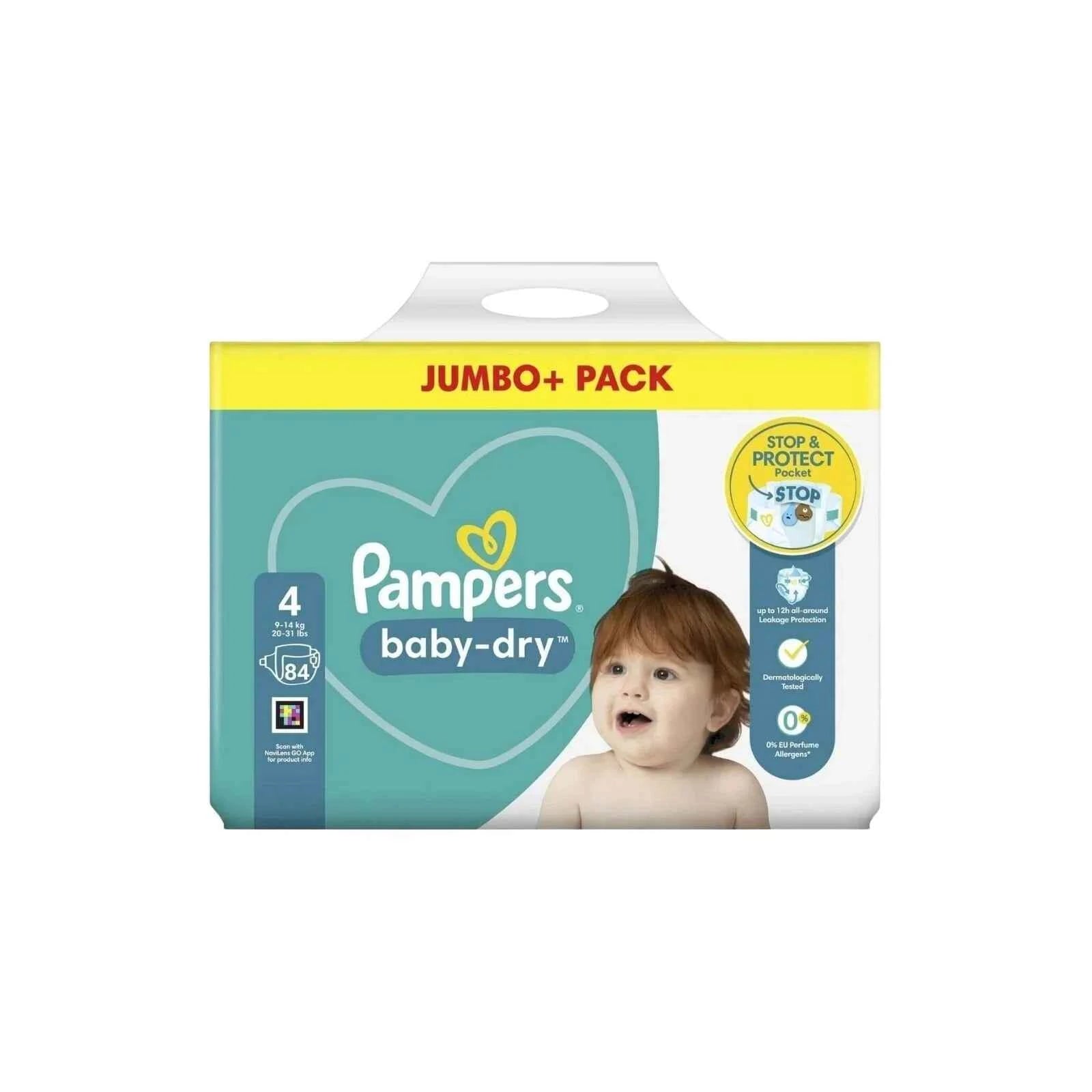 Pampers Baby Dry Size 4 Jumbo Pack - 84 nappies