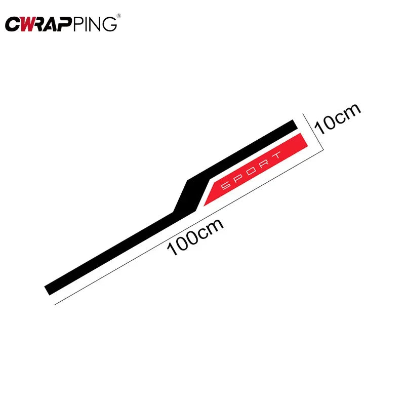 100cm Car Hood Bonnet Sticker Universal Car Sticker Non Fading For Audi BMW Nissan Toyota Jeep Hyundai Sport Auto Decor Decal