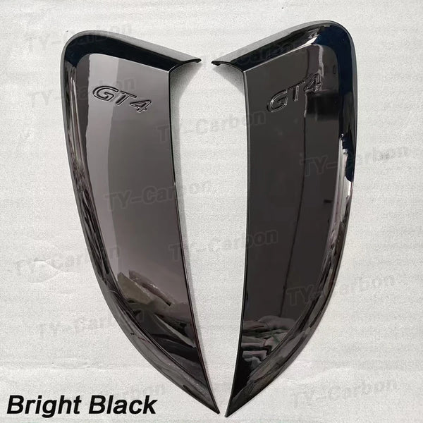 Real Carbon Fiber Side Vents For For Porsche 718 981 Boxster Cayman Car Accessories Side Air Vents 2pcs Grill Bodikit 2013-2023