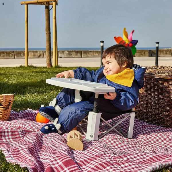 baby plus Picnic Booster Highchair - Dark Grey