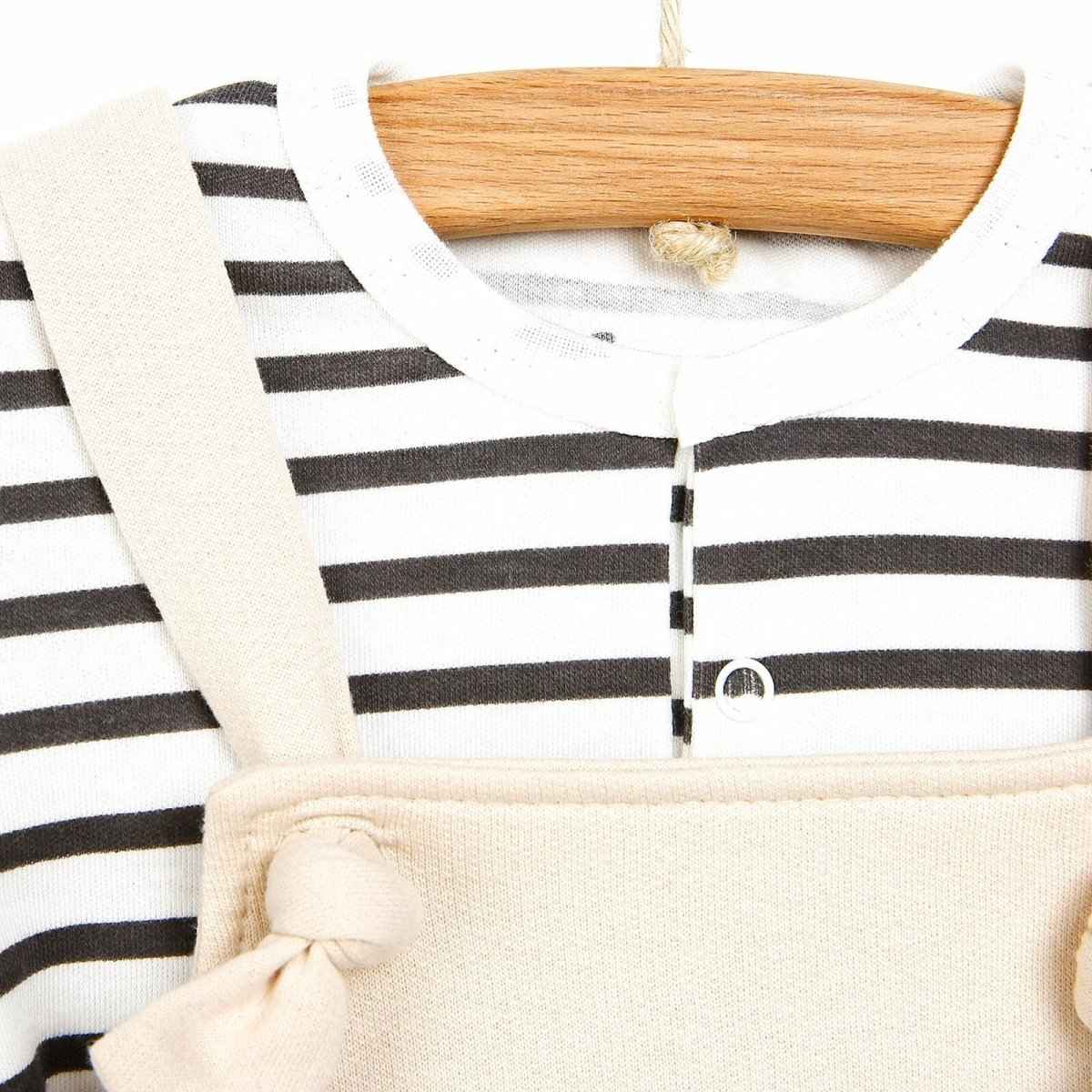 Bebbek Newborn Animals Holiday Overall - Ecru