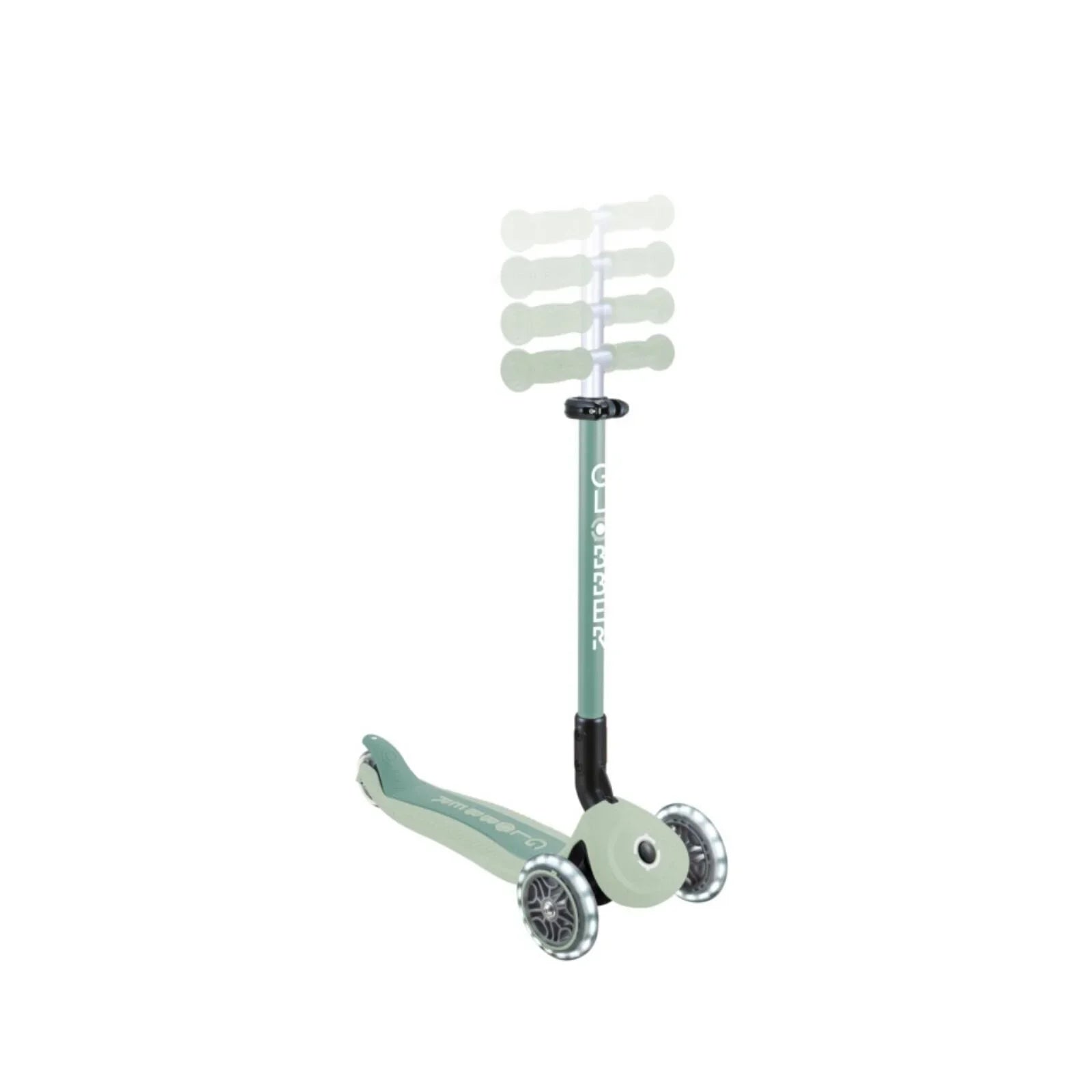 Globber Go Up Active Lights Eco Scooter - Pistachio
