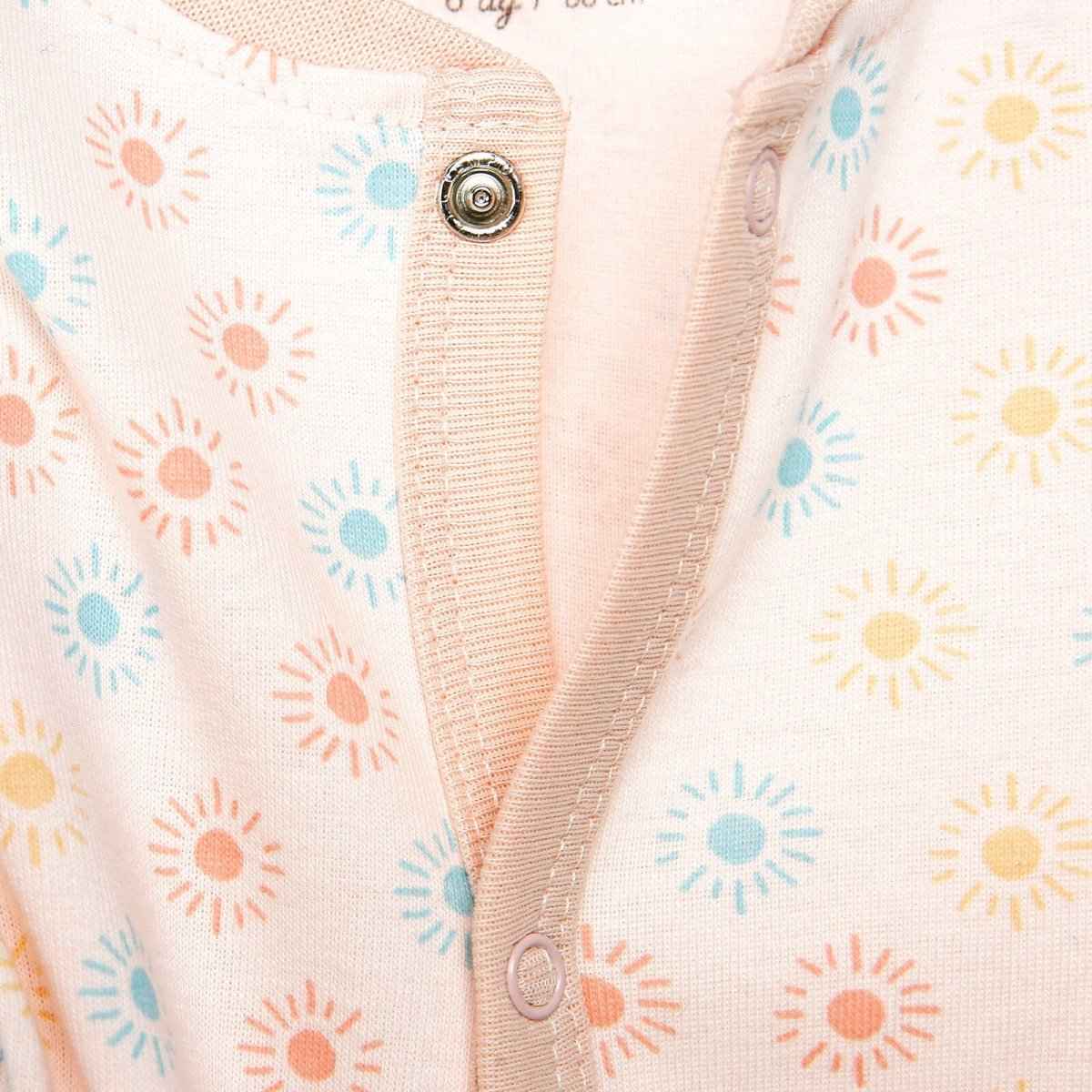 Motherlove Newborn Organic Footed Jumpsuit - Purple