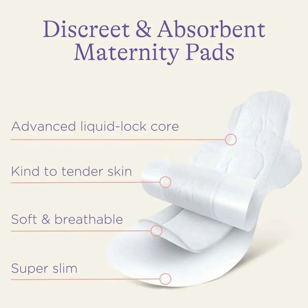 Lansinoh Discreet & Absorbent Maternity Pads for 2+ weeks Postpartum 12 pcs