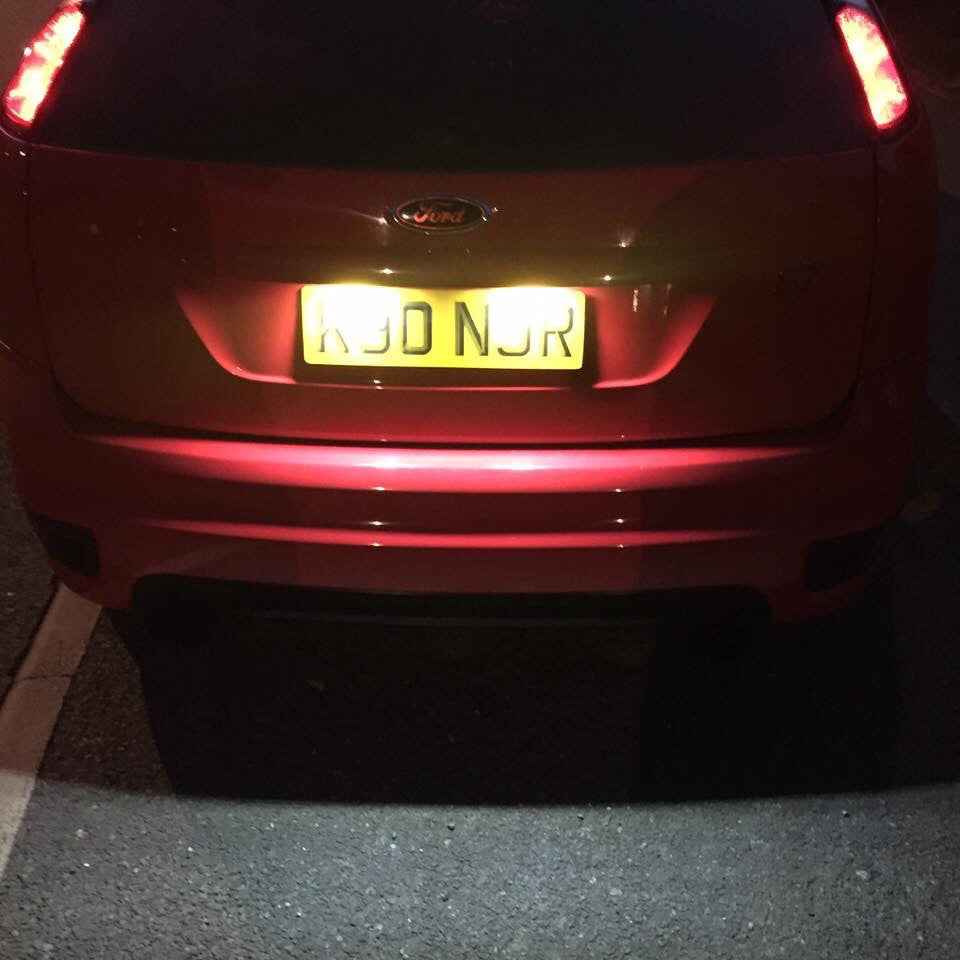 BriteVue 239 Full LED Number Plate Light Units – Sealed SMD Upgrade (Pair) (C5W) Ford Focus MK2 Pre Facelift (2004-2008)