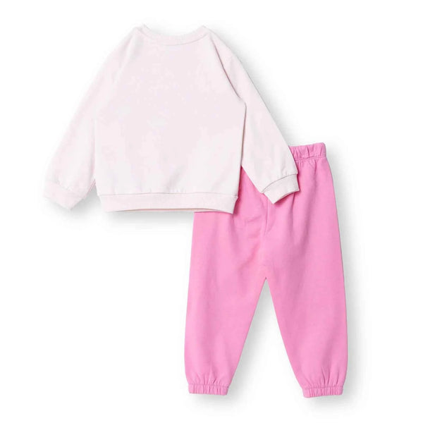 HelloBaby Motto Girl Jogging Set - Light Pink