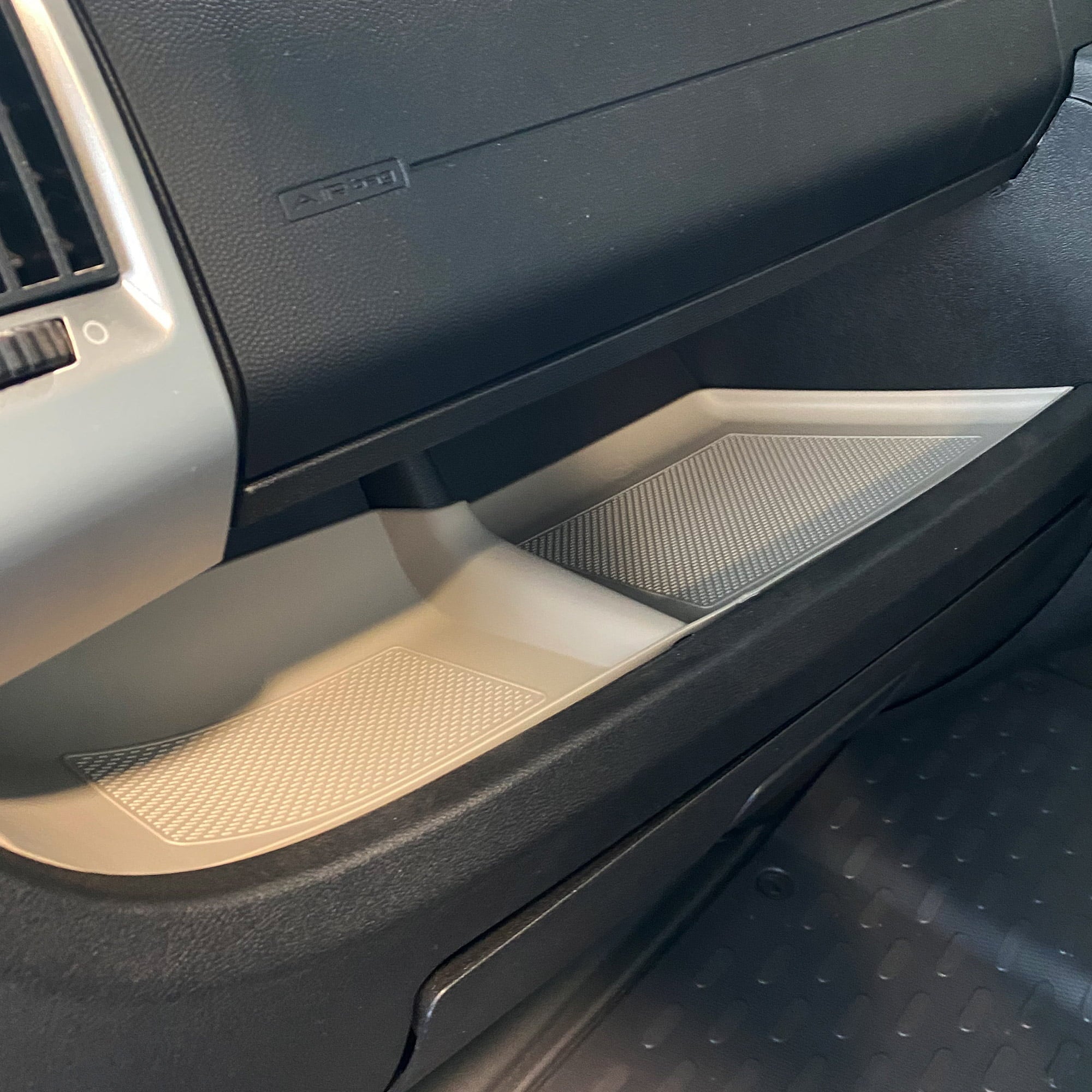 For Vauxhall Movano Lower Dashboard Rubber Inserts/Mats Light Grey autotrail motorhome, camper