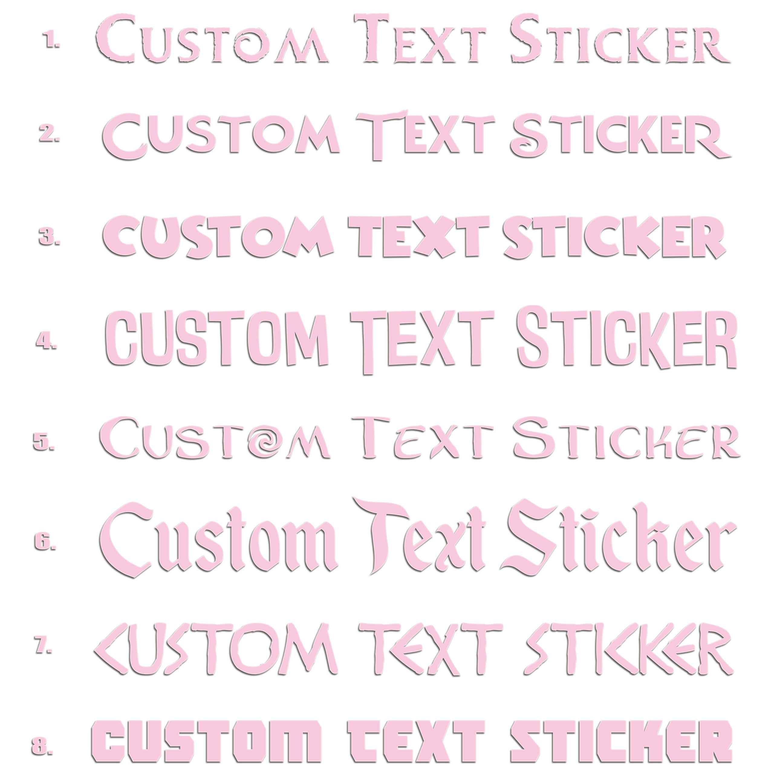 Famous Movie Fonts Iron On HTV Transfer