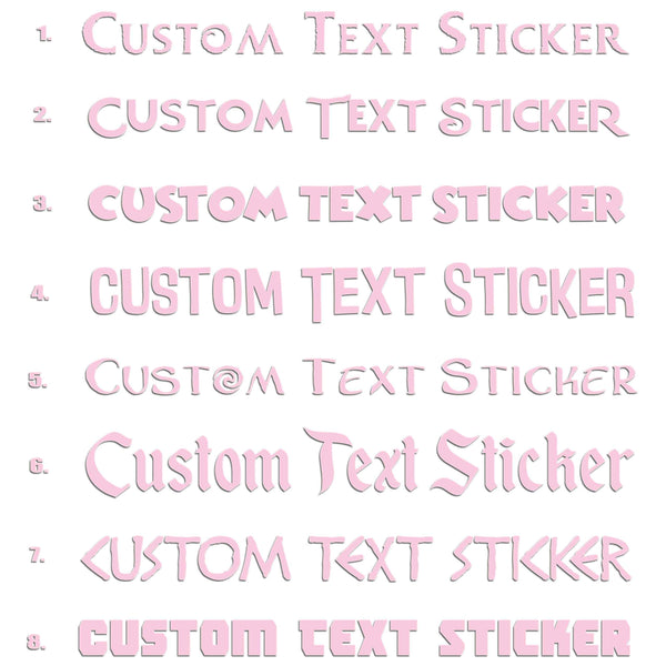 Famous Movie Fonts Iron On HTV Transfer