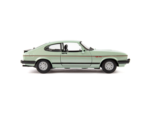 Ford Capri 2.8i 1982 green- 1:24 Scale Model Car