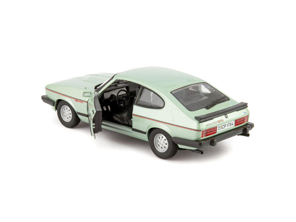 Ford Capri 2.8i 1982 green- 1:24 Scale Model Car