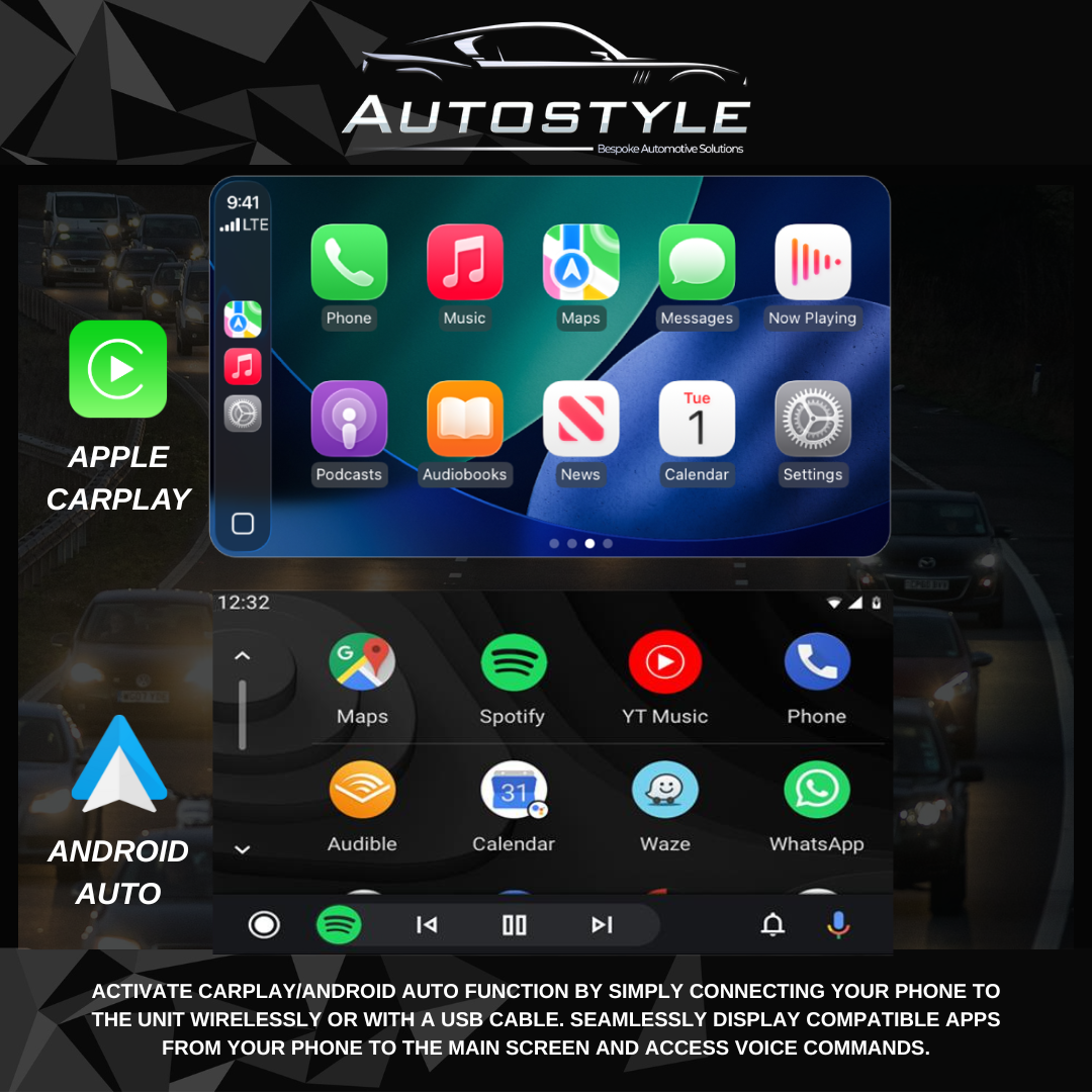 Mercedes-Benz SL Class R230 Apple Carplay / Android Auto 9" Stereo Upgrade