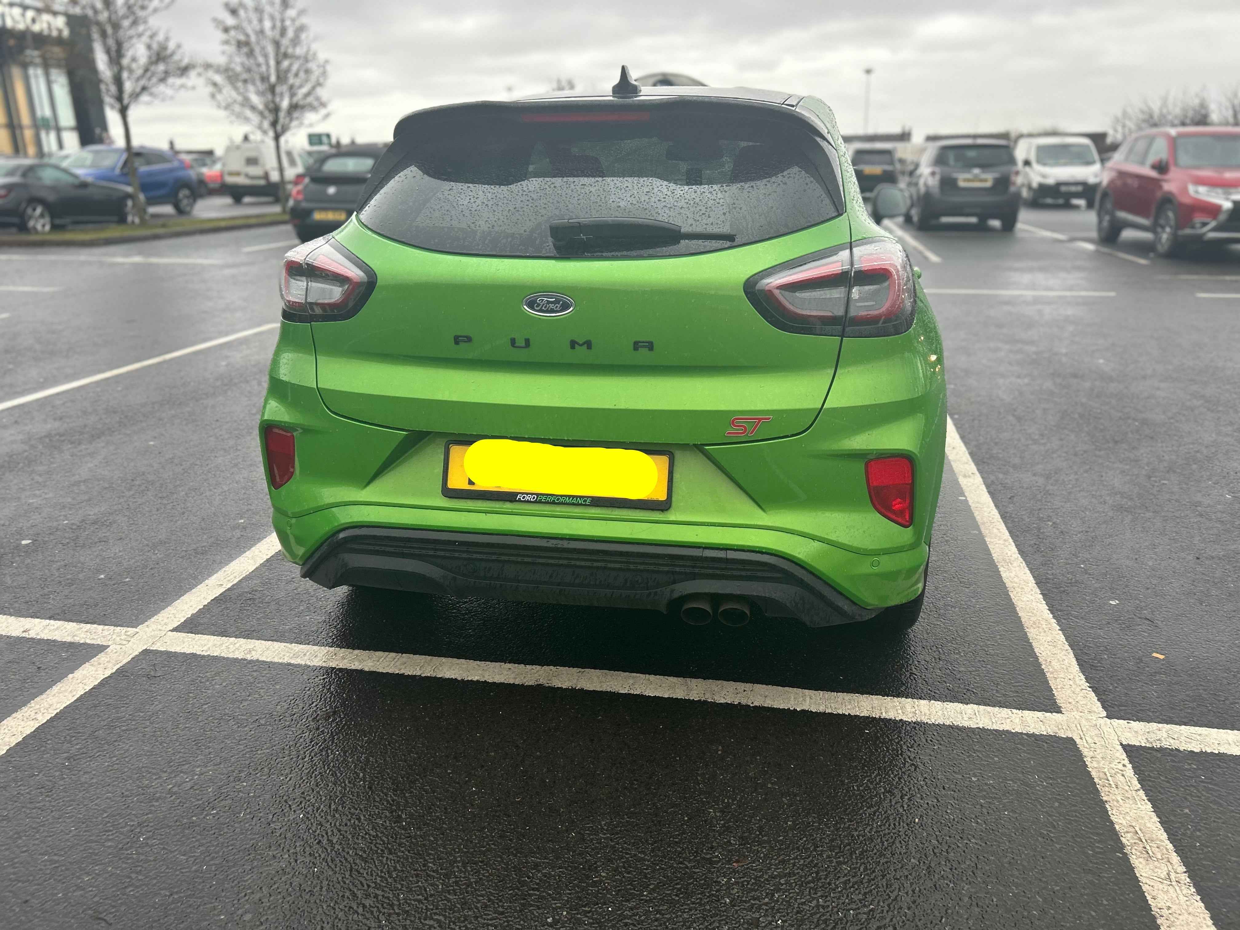 Ford Performance Number Plate Surrounds – Multi-Colour Logo | Sold as a Pair