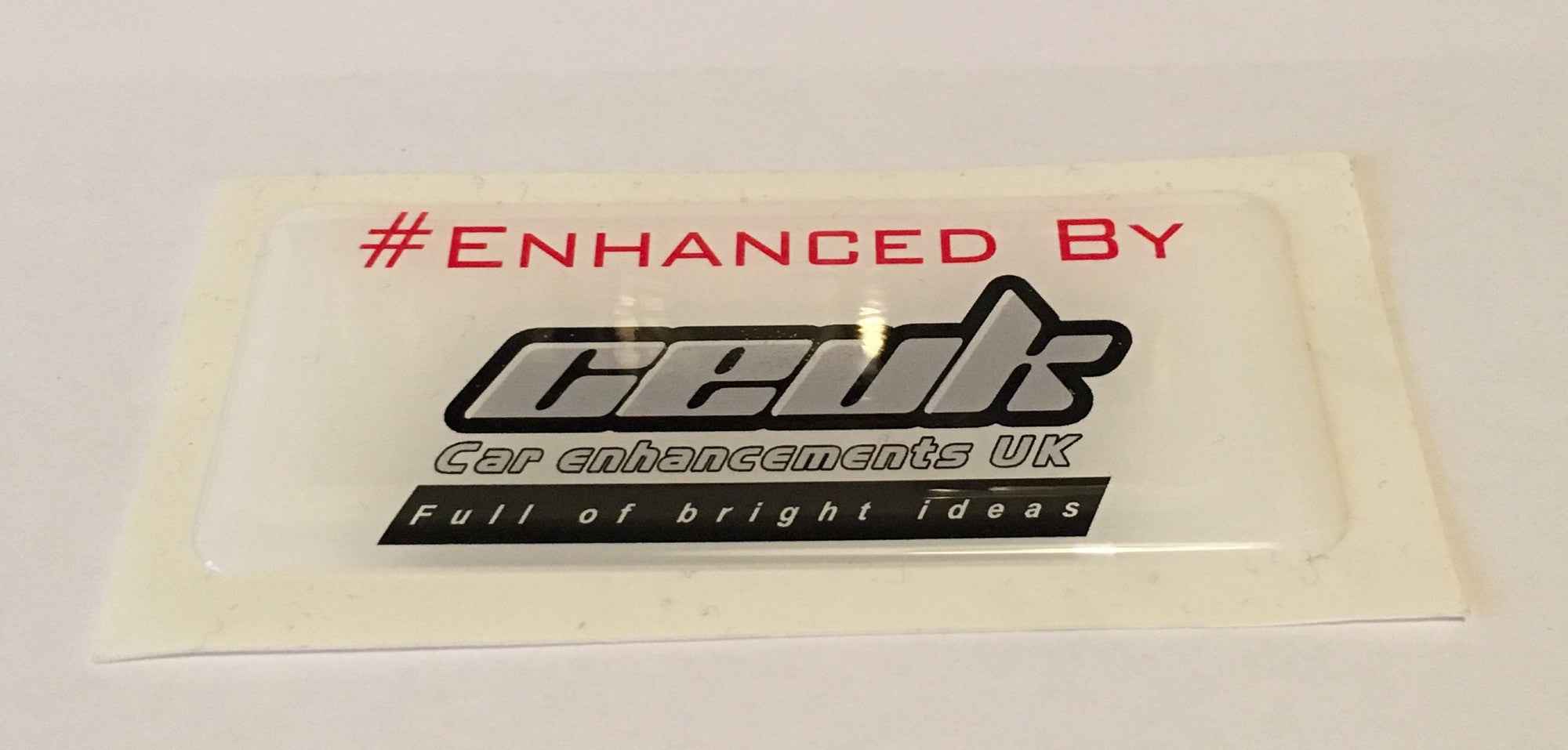 #Enhanced Gel Badge – Premium Car Sticker in Multiple Colours
