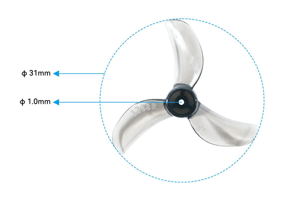 Gemfan 31mm 1208 Propellers (4pc)