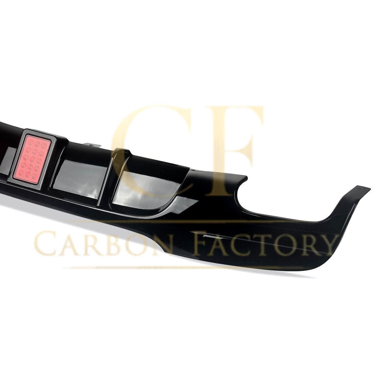 LED Style Gloss Black Rear Diffuser Twin Exhaust for BMW E92 E93 3 Series 05-13