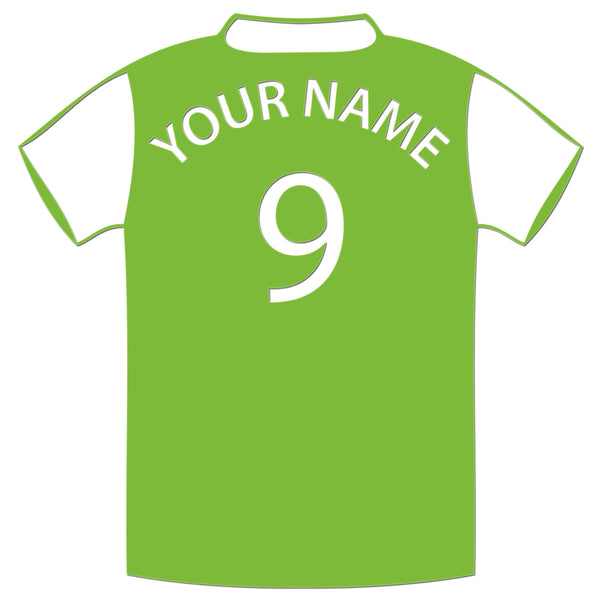 Personalised Football Shirt Sticker