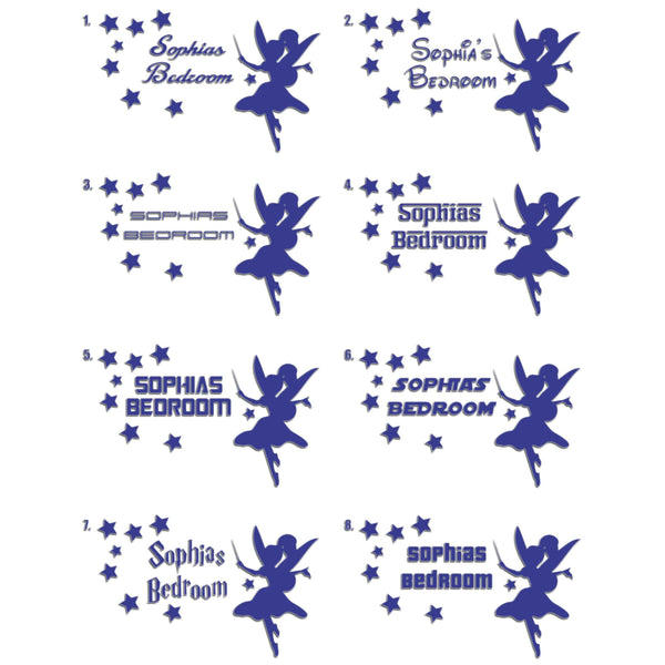 Girls Bedroom Door Sticker