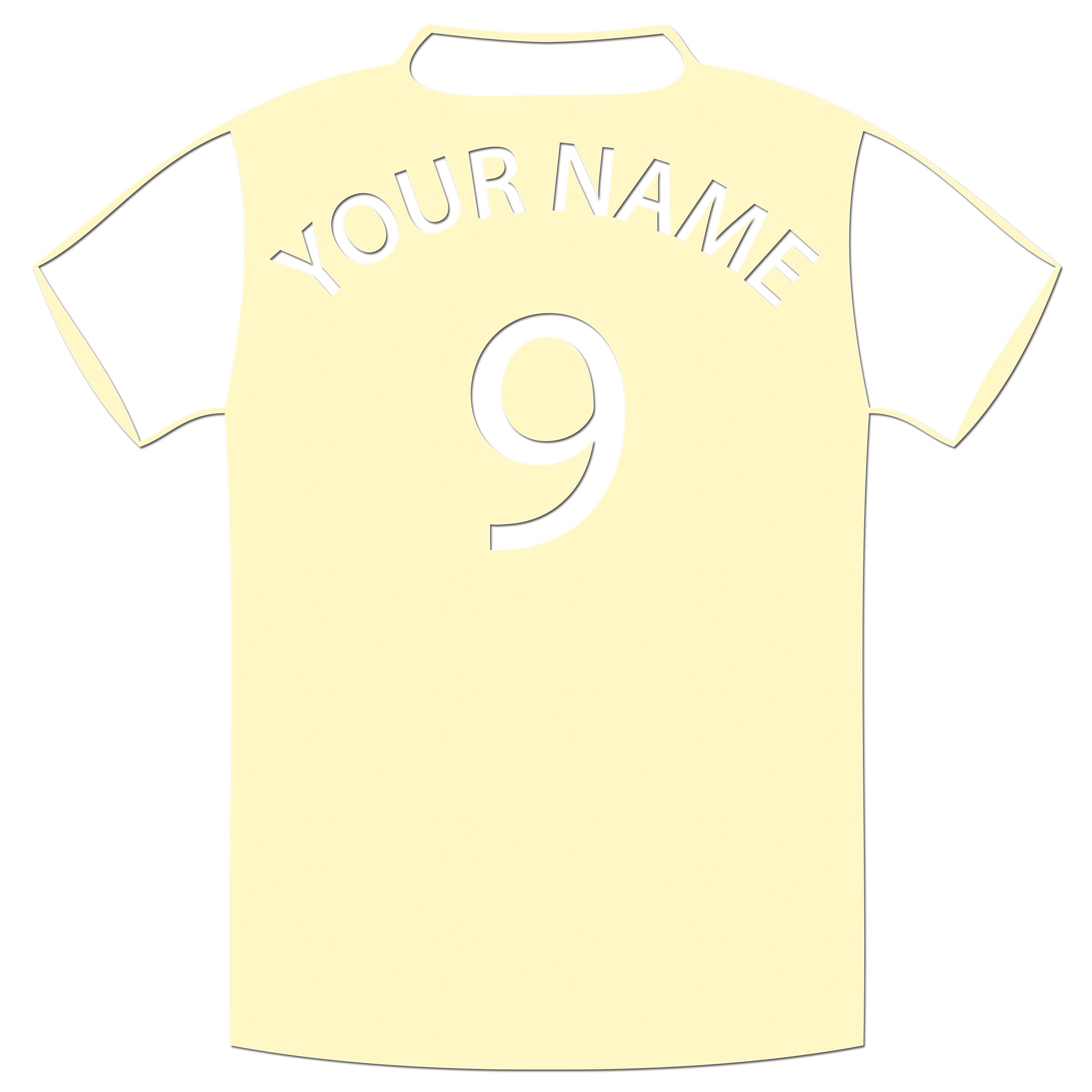 Personalised Football Shirt Sticker