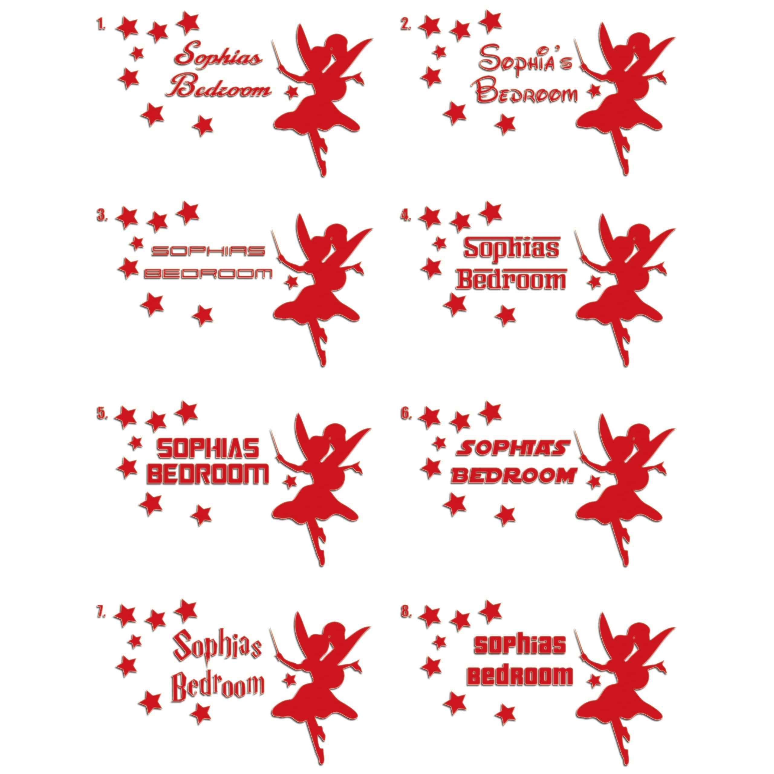 Girls Bedroom Door Sticker