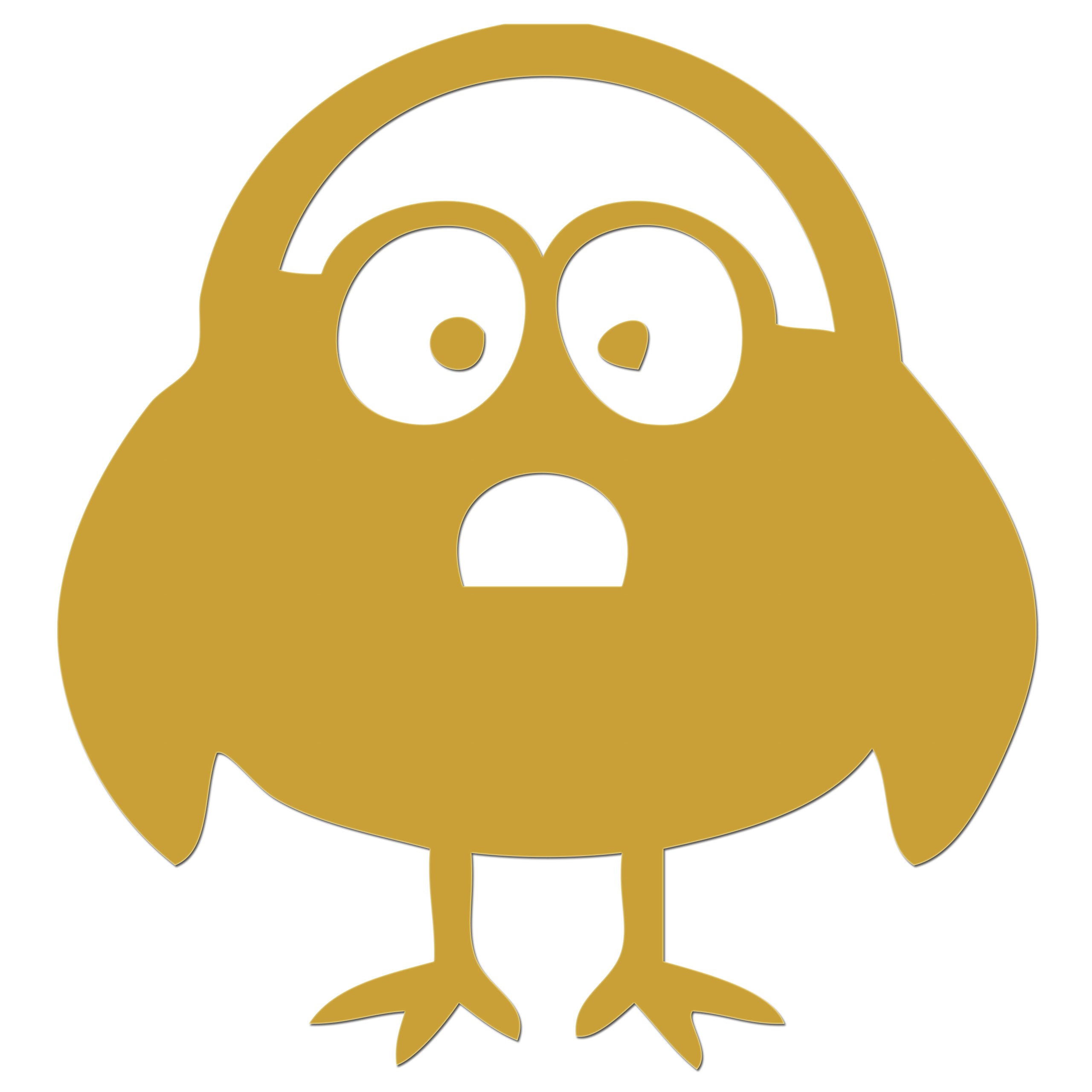 Funny Cartoon Bird Sticker